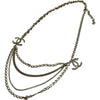 シャネル CHANEL ココマーク ネックレス シャンパンゴールド メタル/ラインストーン アクセサリー