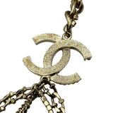 シャネル CHANEL ココマーク ネックレス シャンパンゴールド メタル/ラインストーン アクセサリー