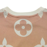ルイ・ヴィトン LOUIS VUITTON ジャイアントモノグラム総柄プリントTシャツ FLTS03 ピンク コットン レディース 半袖Ｔシャツ