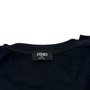 フェンディ FENDI FFメッシュ切替Tシャツ FAF532 ブラック コットン メンズ 半袖Ｔシャツ