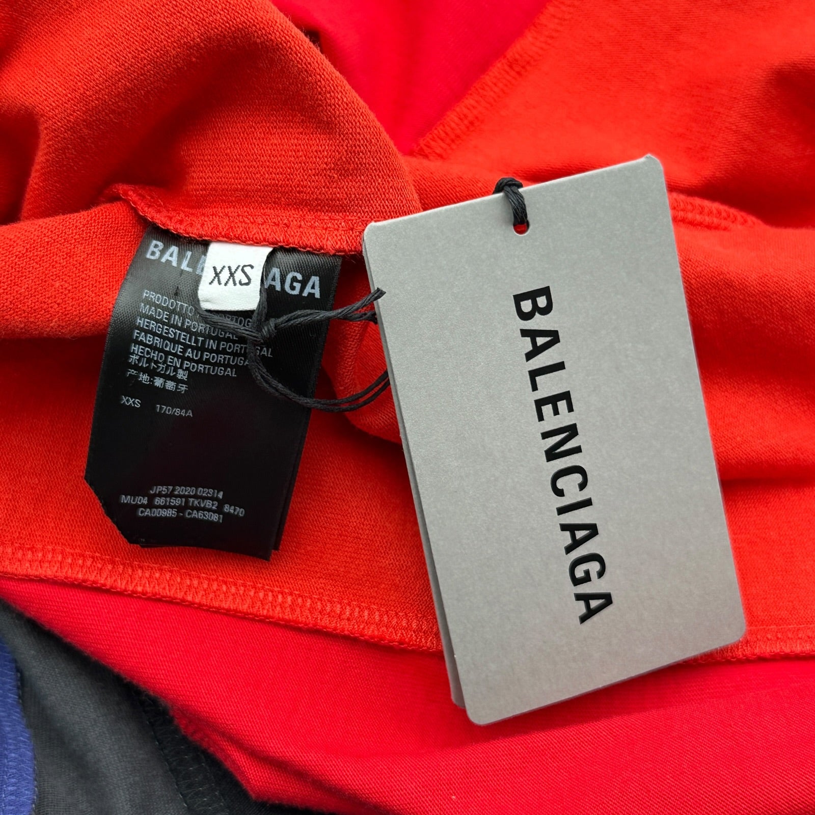 バレンシアガ BALENCIAGA 再構築ロゴプリントTシャツ 661591 マルチ