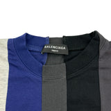 バレンシアガ BALENCIAGA 再構築ロゴプリントTシャツ 661591 マルチカラー コットン メンズ 半袖Ｔシャツ