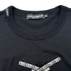 ドルチェ＆ガッバーナ Dolce & Gabbana リボルバー刺繍Tシャツ G8GH2Z ブラック コットン メンズ 半袖Ｔシャツ