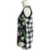 ドルチェ＆ガッバーナ Dolce & Gabbana フローラル総柄切替ノースリーブトップス F7094T ブラック コットン レディース その他トップス