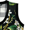 ドルチェ＆ガッバーナ Dolce & Gabbana フローラル総柄切替ノースリーブトップス F7094T ブラック コットン レディース その他トップス