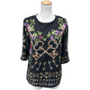 ドルチェ＆ガッバーナ Dolce & Gabbana 総柄シルクトップス F8G56T ブラック シルク レディース その他トップス