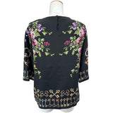 ドルチェ＆ガッバーナ Dolce & Gabbana 総柄シルクトップス F8G56T ブラック シルク レディース その他トップス