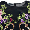 ドルチェ＆ガッバーナ Dolce & Gabbana 総柄シルクトップス F8G56T ブラック シルク レディース その他トップス