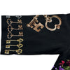 ドルチェ＆ガッバーナ Dolce & Gabbana 総柄シルクトップス F8G56T ブラック シルク レディース その他トップス