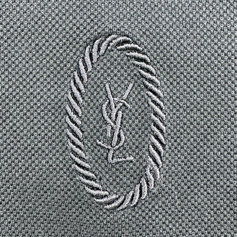 サンローラン SAINT LAURENT ロゴ刺繍クロップドポロシャツ 686218