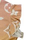 ルイ・ヴィトン LOUIS VUITTON ジャイアントモノグラム総柄フリルTシャツ FLTS01 ピンク コットン レディース 半袖Ｔシャツ
