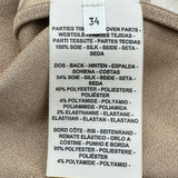 エルメス HERMES ツイルレーヌシルクトップス 2H2821DR ベージュ シルク レディース 半袖シャツ