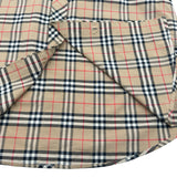 バーバリーロンドン BURBERRY LONDON チェック柄ショートスリーブコットンシャツ 9017297 ベージュ コットン メンズ 半袖シャツ