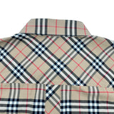 バーバリーロンドン BURBERRY LONDON チェック柄ショートスリーブコットンシャツ 9017297 ベージュ コットン メンズ 半袖シャツ