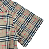 バーバリーロンドン BURBERRY LONDON チェック柄ショートスリーブコットンシャツ 9017297 ベージュ コットン メンズ 半袖シャツ
