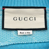 グッチ GUCCI GG総柄ショートスリーブ ニットトップス 629456 ブルー ウール/コットン レディース セーター