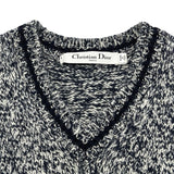 クリスチャン・ディオール Christian Dior シグネチャーロゴカシミヤ混ニットベスト 054T01AM303 グレー ウール レディース ベスト