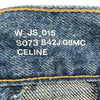 セリーヌ CELINE ウォッシュ加工パッチワークデニムスカート 2S0732842J ブルー コットン レディース ロングスカート