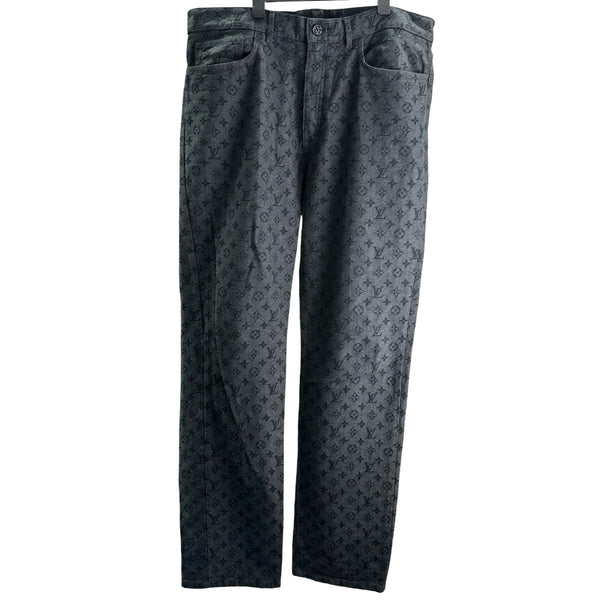 ルイ・ヴィトン LOUIS VUITTON ×NBA モノグラム総柄デニムパンツ