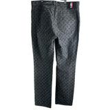 ルイ・ヴィトン LOUIS VUITTON ×NBA モノグラム総柄デニムパンツ HKD05W ブラック コットン メンズ デニムパンツ