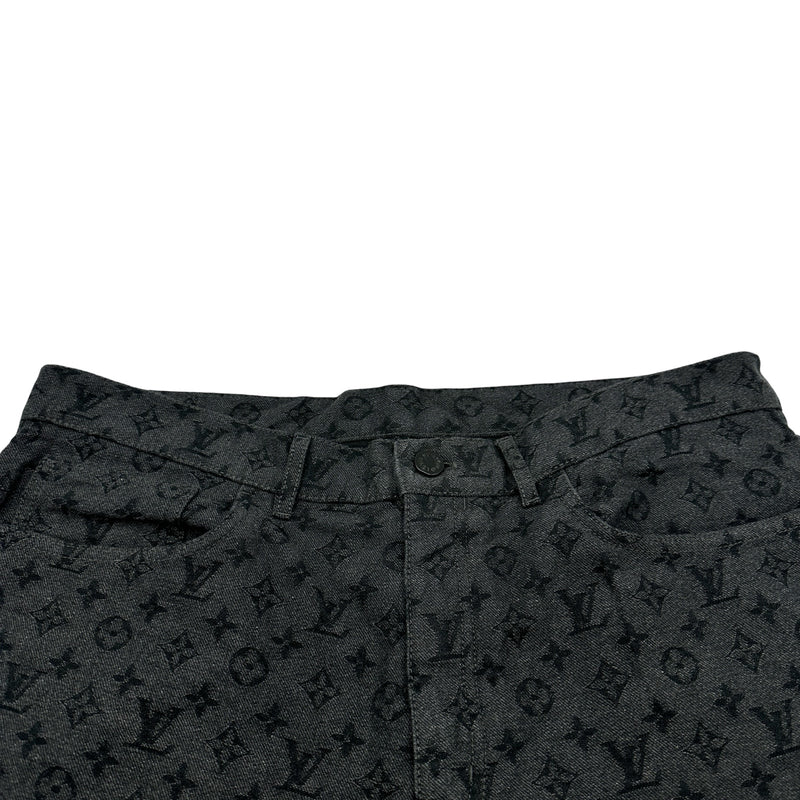 ルイ・ヴィトン LOUIS VUITTON ×NBA モノグラム総柄デニムパンツ