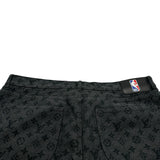 ルイ・ヴィトン LOUIS VUITTON ×NBA モノグラム総柄デニムパンツ HKD05W ブラック コットン メンズ デニムパンツ