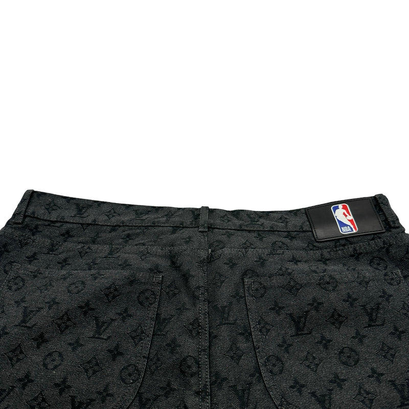 ルイ・ヴィトン LOUIS VUITTON ×NBA モノグラム総柄デニムパンツ