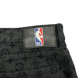 ルイ・ヴィトン LOUIS VUITTON ×NBA モノグラム総柄デニムパンツ HKD05W ブラック コットン メンズ デニムパンツ
