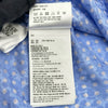 ミュウミュウ miu miu ビジュー装飾ベルテッド ドット柄ワンピース MF3895 ブルー シルク レディース ワンピース
