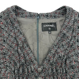 シャネル CHANEL ミックスツイードドレス P54581 グレー ウール レディース ドレス