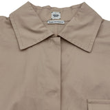 エルメス HERMES シューヌダンクルモチーフシャツワンピース 3E0548DX ベージュ コットン レディース ワンピース