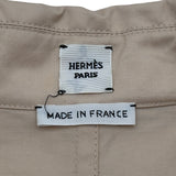 エルメス HERMES シューヌダンクルモチーフシャツワンピース 3E0548DX ベージュ コットン レディース ワンピース