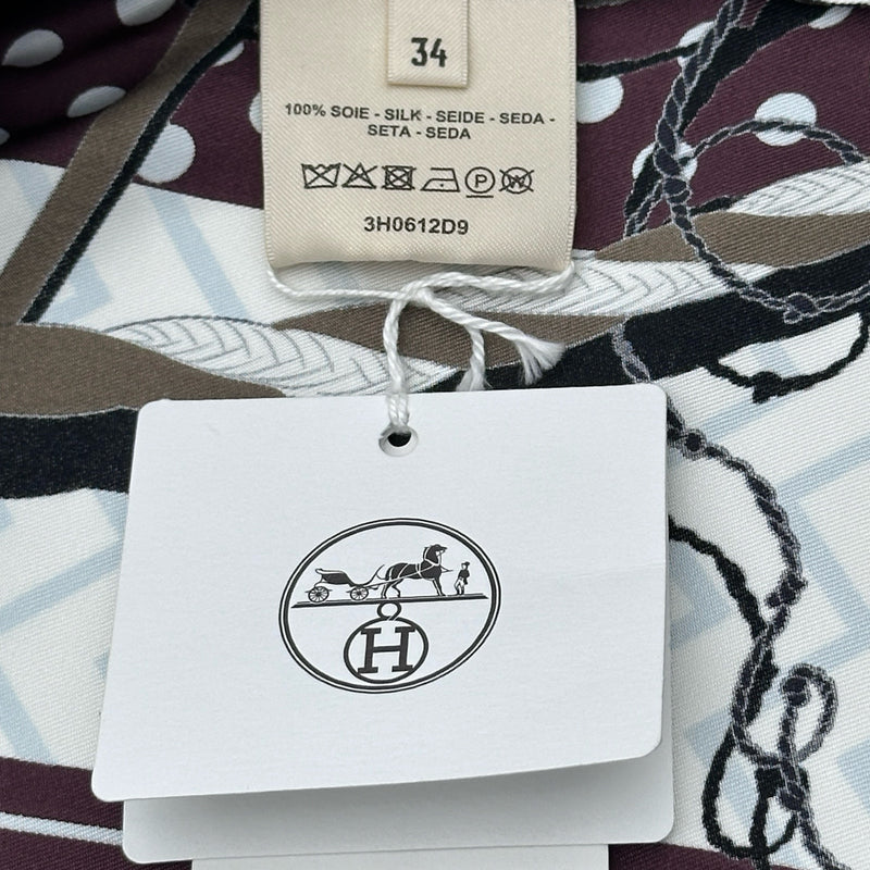 エルメス HERMES シルクワンピース 3H0612D9 ブラッド シルク