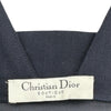 クリスチャン・ディオール Christian Dior マルチジップノースリーブワンピース 4A12066331 ネイビー ウール レディース ワンピース