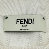 フェンディ FENDI FF総柄ショートスリープニットワンピース FZDB77 ホワイト コットン レディース ワンピース