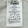 フェンディ FENDI FF総柄ショートスリープニットワンピース FZDB77 ホワイト コットン レディース ワンピース