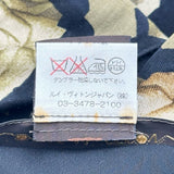 ルイ・ヴィトン LOUIS VUITTON 総柄シルクノースリーブワンピース ブラック シルク レディース ワンピース