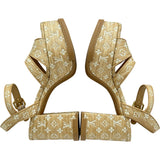 ルイ・ヴィトン LOUIS VUITTON マヤライン ヒールサンダル ベージュ レディース サンダル
