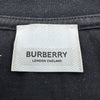 バーバリー BURBERRY ホースフェリープリント半袖Tシャツ 8032299 ブラック コットン メンズ 半袖Ｔシャツ