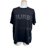 バーバリー BURBERRY ホースフェリープリント半袖Tシャツ 8032299 ブラック コットン メンズ 半袖Ｔシャツ