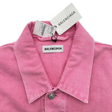 バレンシアガ BALENCIAGA フロントロゴデニムジャケット 594386 ピンク デニム メンズ デニムジャケット