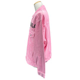 バレンシアガ BALENCIAGA フロントロゴデニムジャケット 594386 ピンク デニム メンズ デニムジャケット