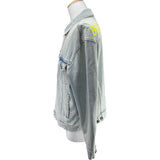 バレンシアガ BALENCIAGA バックロゴデニムジャケット 557388 ブルー コットン メンズ デニムジャケット