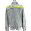 バレンシアガ BALENCIAGA バックロゴデニムジャケット 557388 ブルー コットン メンズ デニムジャケット