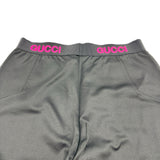 グッチ GUCCI ウエストロゴバイカーショートパンツ 688421 ブラック コットン レディース ショートパンツ
