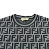 フェンディ FENDI FF総柄ニットワンピース FZD753 グレー レーヨン レディース ワンピース