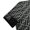 フェンディ FENDI FF総柄ニットワンピース FZD753 グレー レーヨン レディース ワンピース