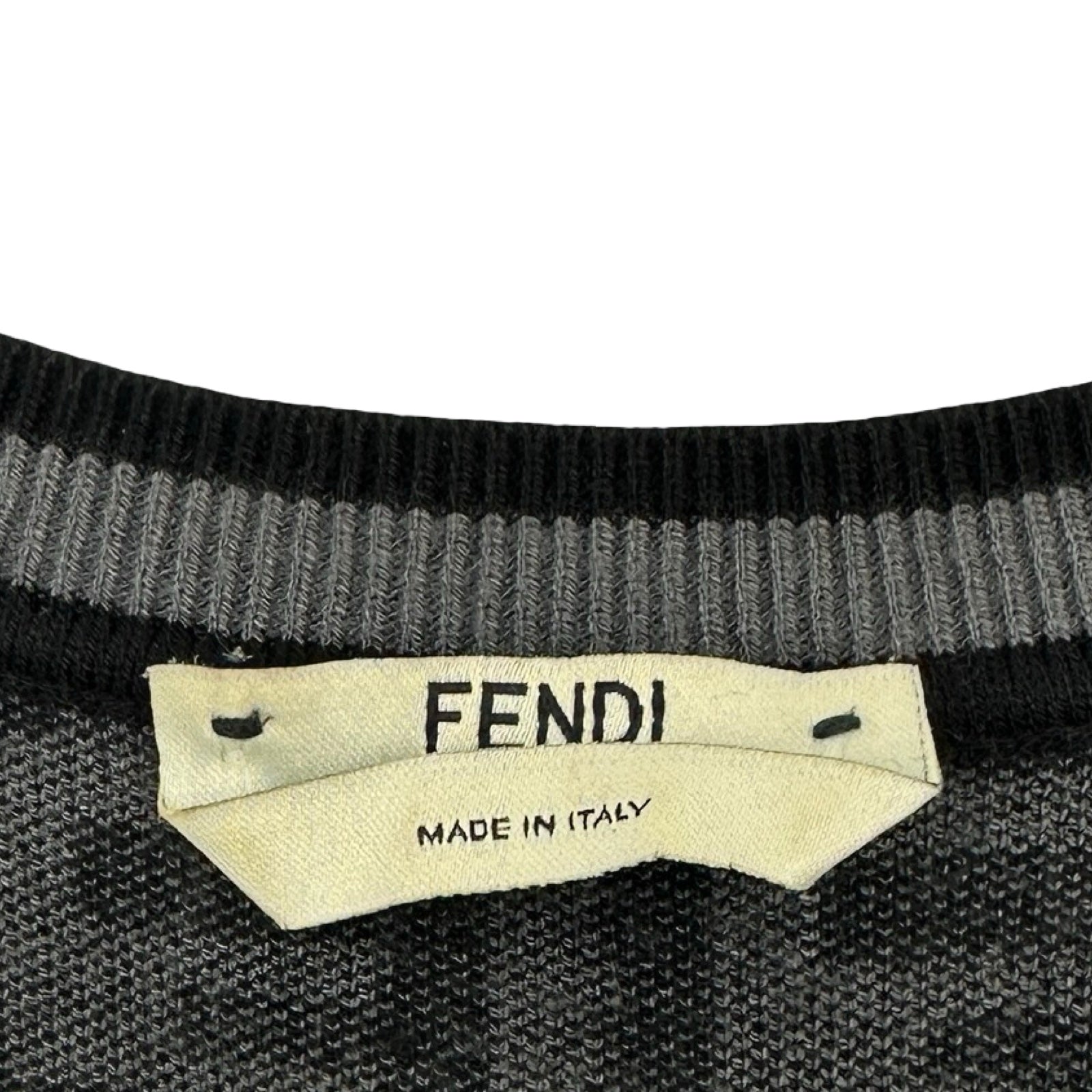 フェンディ FENDI FF総柄ニットワンピース FZD753 グレー レーヨン