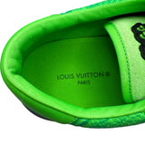 ルイ・ヴィトン LOUIS VUITTON オリラインリシュリューローカットスニーカー FA1211 グリーン レザー メンズ スニーカー
