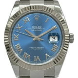 ロレックス ROLEX デイトジャスト41 126334 アズーロブルー ステンレススチール 自動巻き メンズ 腕時計